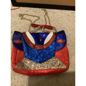 Disney Snow White Dress Costume Handbag Danielle Nicole Glitter Cross Body